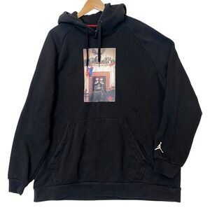 Jordan Jumpman Chimney Hooded Sweatshirt 2XL Black Fleece Christmas Athletic Fun